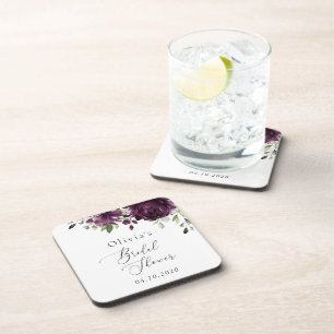 Dessous-de-verre Fleurs violettes, Fleurs de prunes, Boho, Fête des