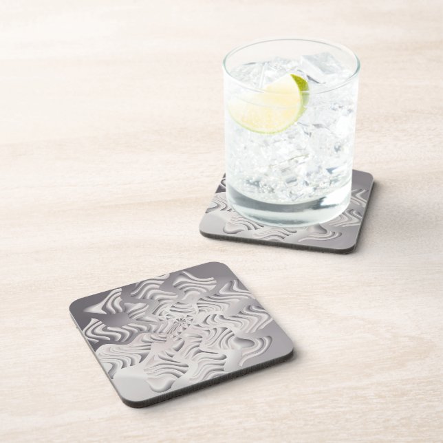 Dessous-de-verre flocon d'argent (Côté Droit)