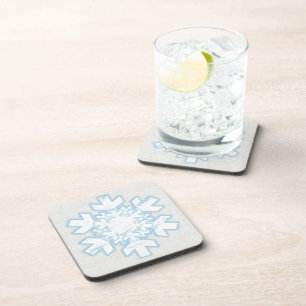 Dessous-de-verre Flocon de neige (blanc)