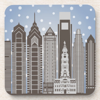 Dessous-de-verre Flocons de neige de Philly