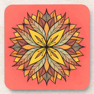 Dessous-de-verre Floral Abstrait coloré