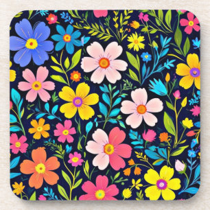 Dessous-de-verre Floral Digital Peinture Fleurs Motif-38875