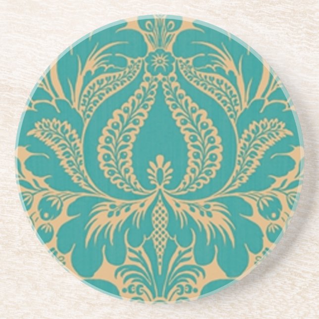 Dessous de verre Floral Imaginaire Aqua (Devant)