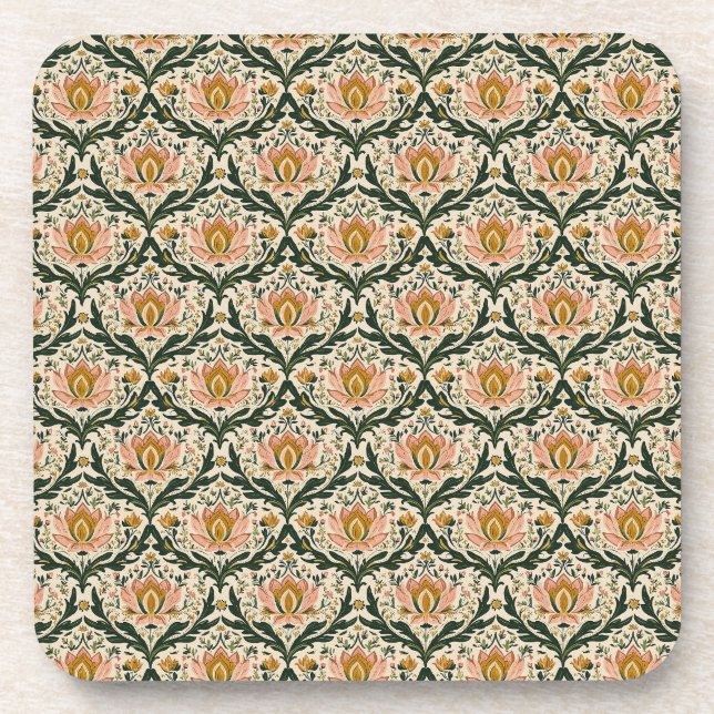 Dessous-de-verre Floral rose (Devant)