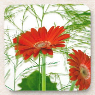 Dessous-de-verre Floral rouge