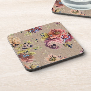 Dessous-de-verre Floral rustique vintage