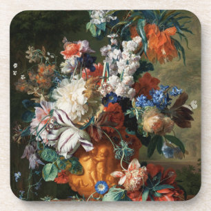 Dessous-de-verre Floral vintage Jan van Huysum Bouquet de fleurs