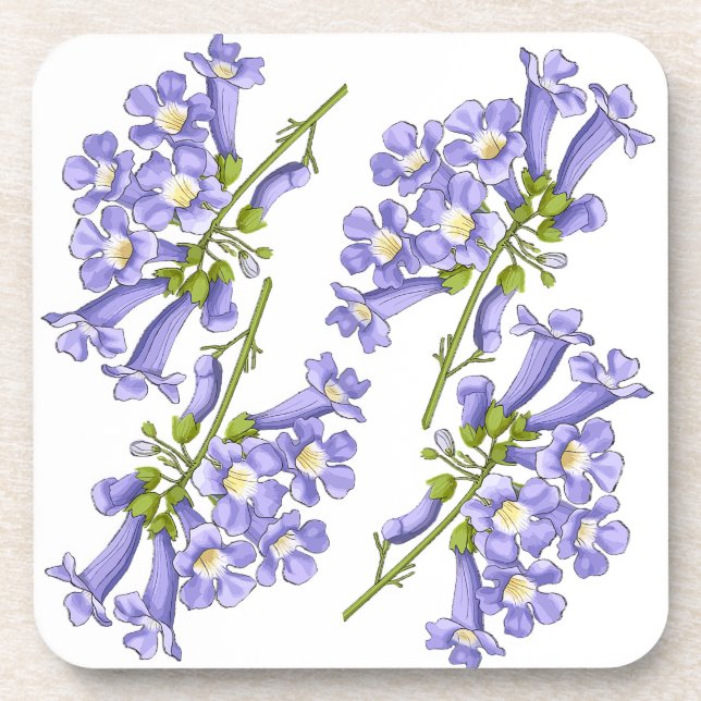 Dessous-de-verre Flores do Brasil jacaranda (Devant)