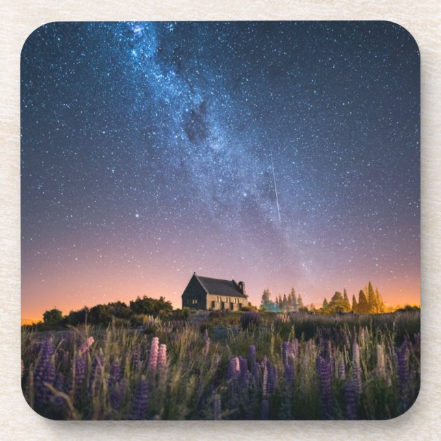 Dessous-de-verre Flowers (homonymie) | Lupines Blooming Lake Tekapo (Devant)