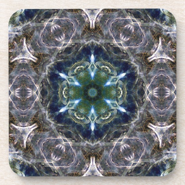 Dessous-de-verre Folk Mandala (Devant)