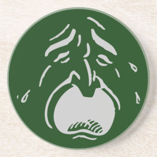 Dessous de verre foncé de pleurs