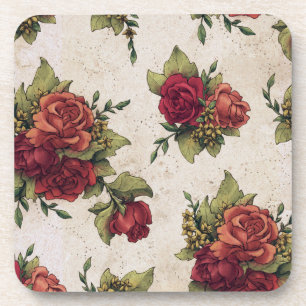 Dessous-de-verre Fond d'écran Antique Red Rose