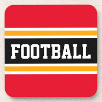 FOOTBALL Athlète Rouge clair Jaune Noir rayures