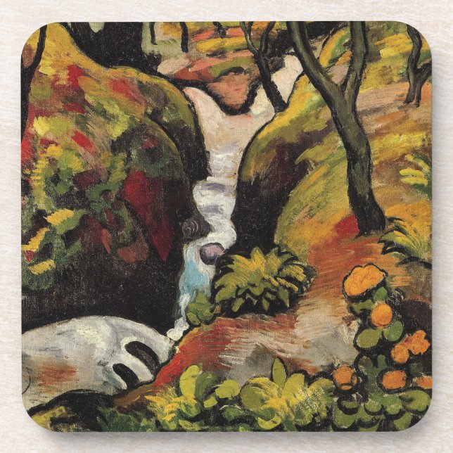 Dessous-de-verre Forest Brook par August Macke Expressionisme Vinta (Devant)