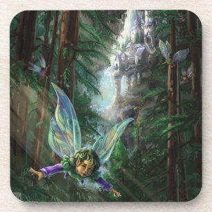 Dessous-de-verre Forêt du château de fées