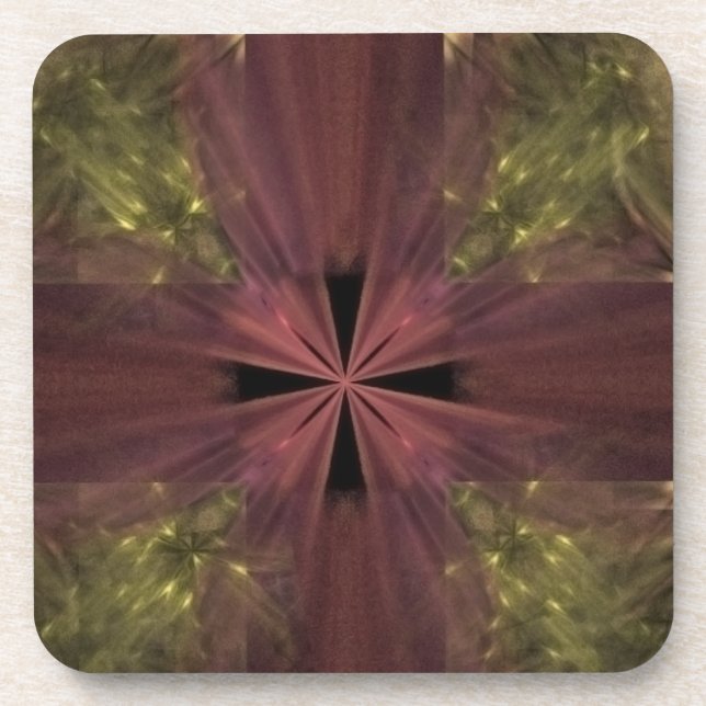 Dessous-de-verre Forfait Red Ribbon on Gold (Devant)