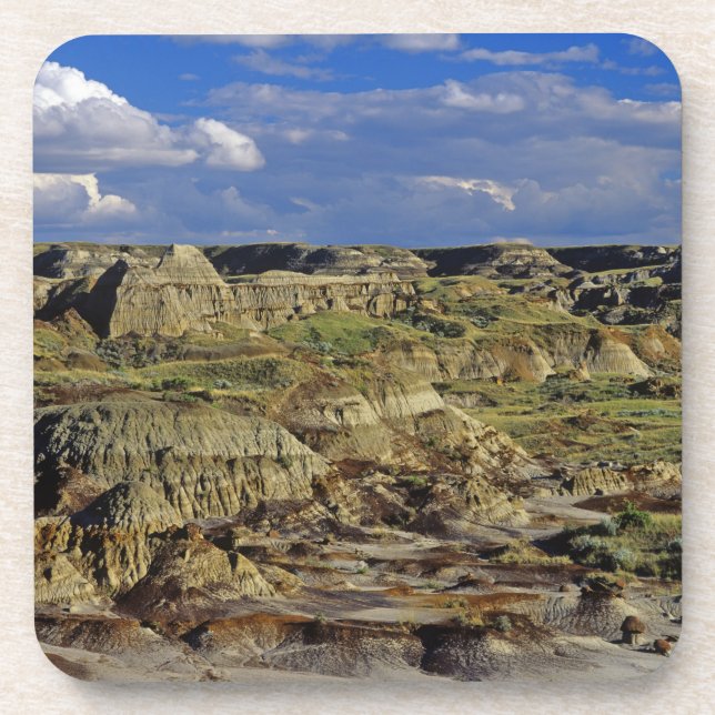 Dessous-de-verre Formations de Badlands à Dinosaur Provincial Park  (Devant)