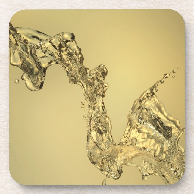 Dessous-de-verre Forme abstraite constituée en éclaboussant l'eau (Devant)