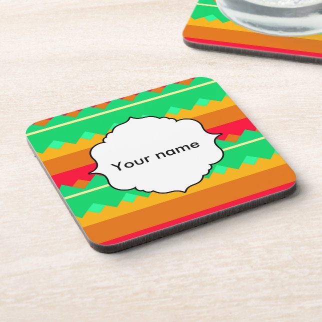 Dessous-de-verre Formes en couleurs rétro (Côté gauche)