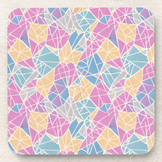 Dessous-de-verre Formes et lignes géométriques en couleur pastel