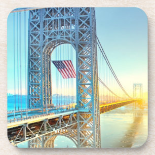 Dessous-de-verre Fort se reliant Lee NJ et Manhattan NYPlus de GWB