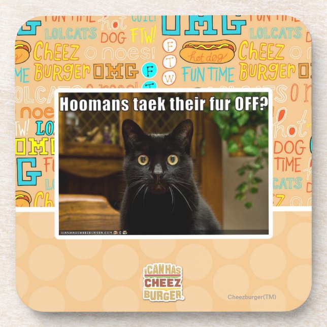 Dessous-de-verre Fourrure de Hoomans Taek là ? (Devant)