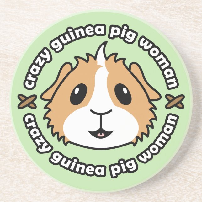 Dessous de verre fous de femme de cobaye (Devant)