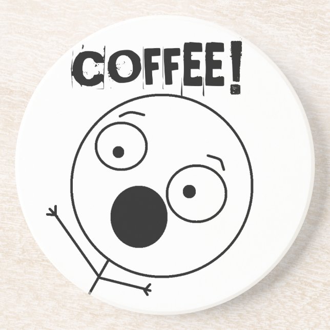 Dessous de verre fous de type (Devant)