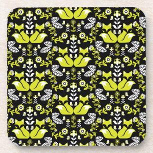Dessous-de-verre Fox Nordic Scandinavian Folk Art nappe