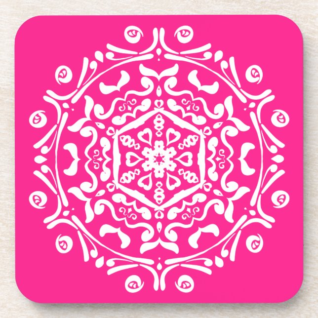 Dessous-de-verre Foxglove Mandala (Devant)