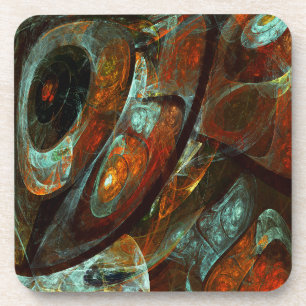Dessous-de-verre Fractionner l'art Abstrait