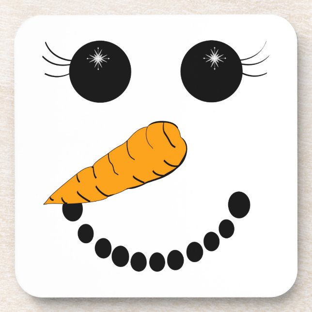 Dessous de verre frais de bonhomme de neige de (Devant)