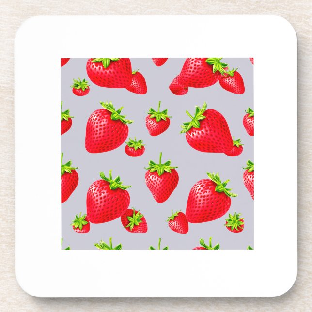 Dessous-de-verre fraise (Devant)