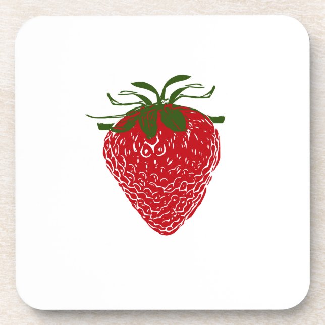 Dessous-de-verre Fraise : (Devant)