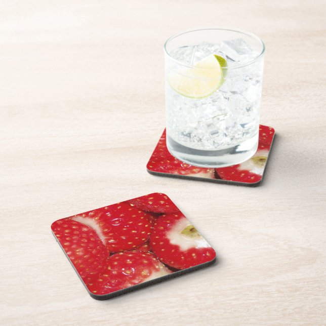 Dessous de verre fraises (Côté Droit)