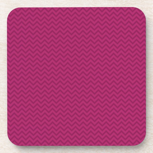 Dessous-de-verre Framboise Chevron (Devant)