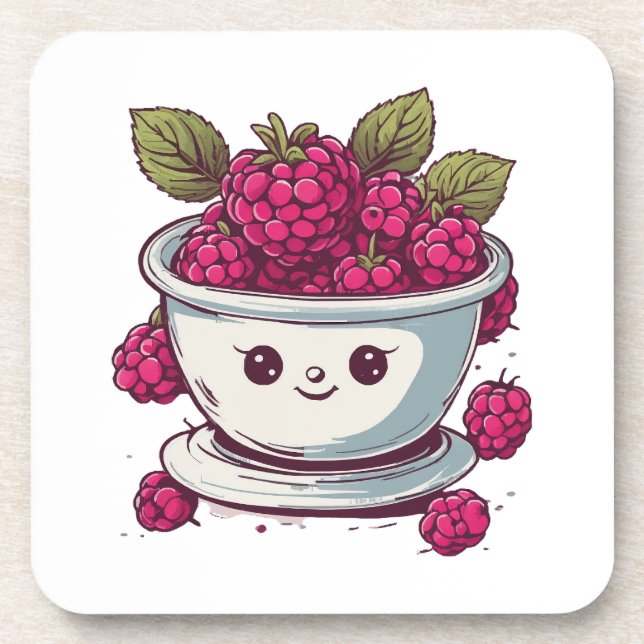 DESSOUS-DE-VERRE FRAMBOISE MIGNONNE (Devant)