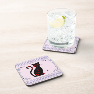 Dessous-de-verre Français : Bonne Soiree Beverage Coaster