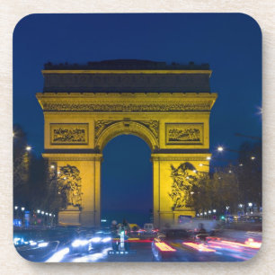 Dessous-de-verre France, Paris. L'Arc de Triomphe et les