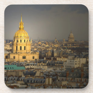 Dessous-de-verre France, Paris. Les Invalides vus depuis la