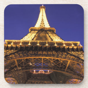 Dessous-de-verre FRANCE, Tour Eiffel de Paris, vue du soir