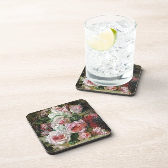 Dessous-de-verre Frans Verhas Bouquet Vintage Rose (Côté Droit)