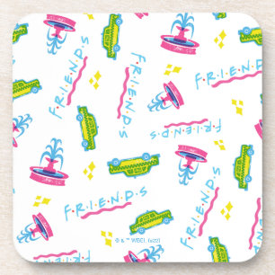 Dessous-de-verre FRIENDS™ Motif Taxi et Fontaine à Eau