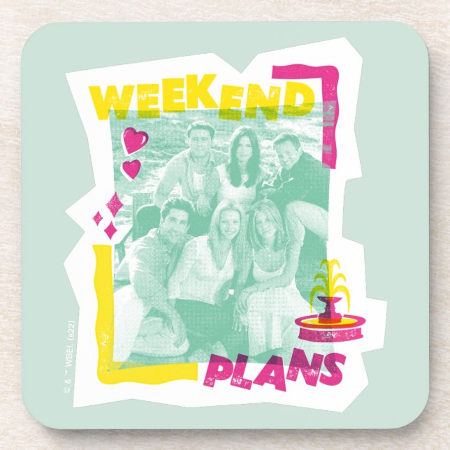 Dessous-de-verre FRIENDS™ | Plans pour le week-end (Devant)