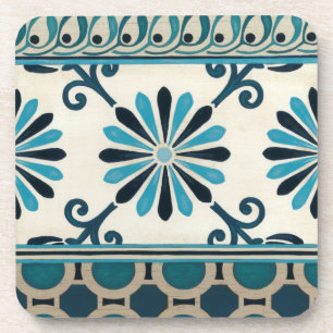Dessous-de-verre Frise Non-Embellie II d'indigo