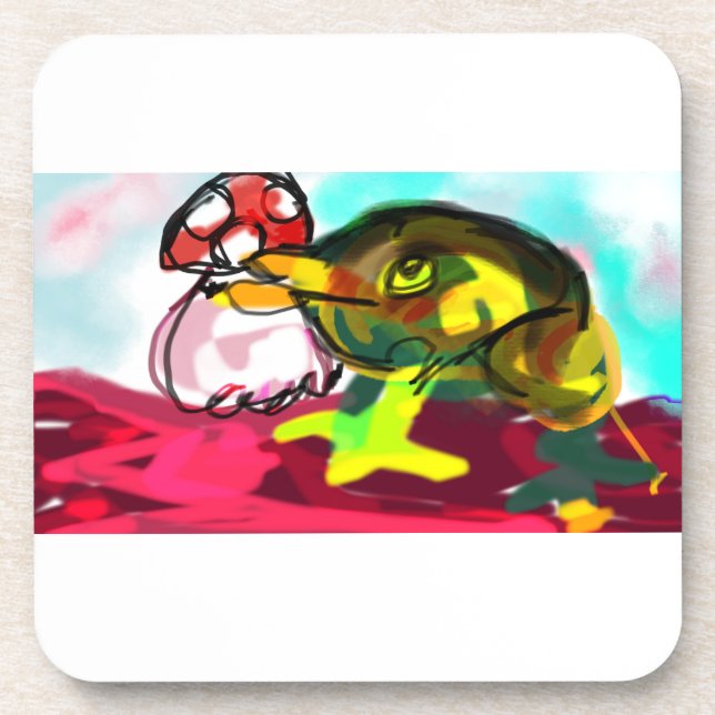 Dessous-de-verre Frog Champagne fun (Devant)