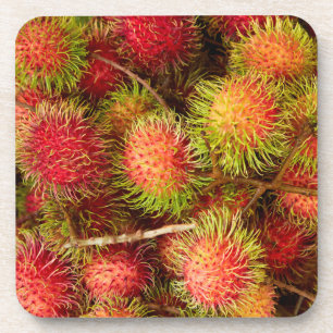 Dessous-de-verre Fruit de Rambutan au marché de Can Duoc
