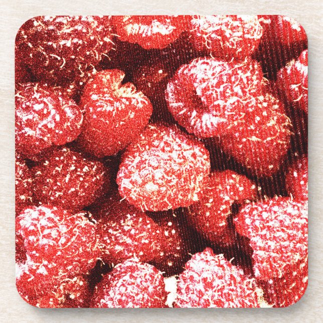 Dessous-de-verre "Fruits de framboises" jolie photo. Commandez dès  (Devant)