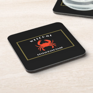 Dessous-de-verre Fruits de mer modernes accueil Crabe rouge personn