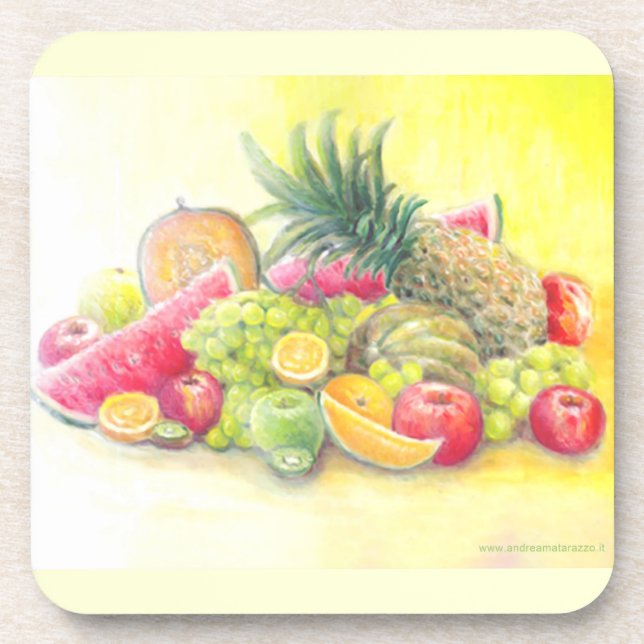 Dessous-de-verre Fruits heureux (Devant)
